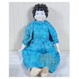 Vintage porcelain head & hands doll. Doll has
