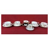 Collection of Teacups & Saucers - Adderley,