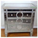 Elegant Mirrored 3 drawer dresser