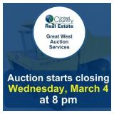Auction begins to close Wed. March 4, at 8 pm