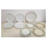 4 Floral Transfer Ware 'Brooklyn plates and 5
