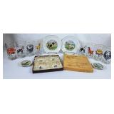 Gorgeous Vintage Dog Themed Drinking Glasses,