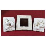Fruit Plaques & Square Mirror