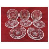 6in Crystal Plates - Four are Marked Waterford,