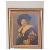 Framed The Laughing Cavalier Lithograph -