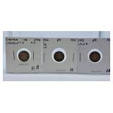 1874, 1902 and 1906 Canada Nickels