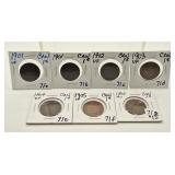 (2) 1901, 1902 (VF), 1903(VF), 1904 (EF), 1905