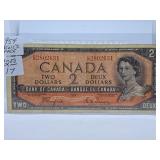 1954 'Devil's Face' Canada Two Dollar Bill