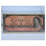 1954 Canada Two Dollar Replacement Bill
