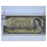 1954 Canada Twenty Dollar Bill