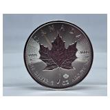2021 .9999 Fine Silver 1 Oz Canada Five Dollar