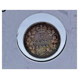 Very Fine 1886 Canada Nickel