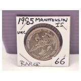 Rarer Token -1985 Manitoulin Island Unc