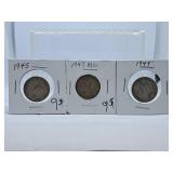 1945, 1947 and 1949 Canada Quarters
