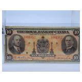 Rare 1935 Canada Ten Dollar Bill