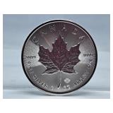 2021 .9999 Fine Silver 1 Oz Canada Five Dollar