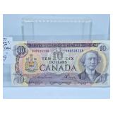 Choice Uncirculated 1971 Canada Ten Dollar Bill
