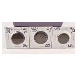 1884 C2, 1886, 1888, Canada Big Pennies