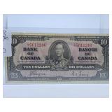 1937 Canada Ten Dollar Bill