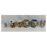 Pair of Walt Disney World 3D Embossed Ceramic