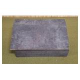 Table top slanted storage box