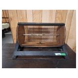 Vintage tumble barrel. Wood frame with wire mesh