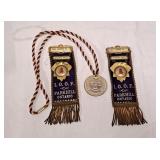Antique Odd Fellows Pins & Ribbons & Medallion