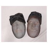 Vintage Hand Painted Wire Mesh African American