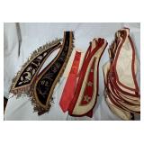 Collection of Vintage Oddfellows Sashes & Collars
