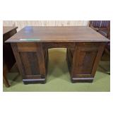 Vintage desk with mustache drawer pulls