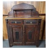 Vintage flat to the wall cupboard