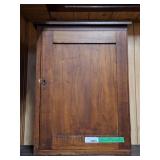 Vintage small primitive cabinet. No key