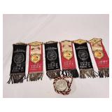 Vintage Odd Fellows Medallion & Pins & Ribbons