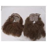 Vintage Odd Fellows Wire Mesh Hand Painted Face