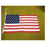 Vintage Cotton American Flag - 55"Wx32"H