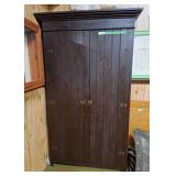 Wooden coat closet