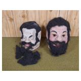 Paper masche decorative prop heads