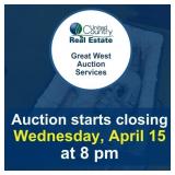 Auction begins to close Wednesday, April 15,