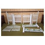 Wooden picket fencing. Various sizes.