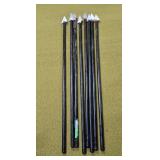 Eight 53" Decorative spears