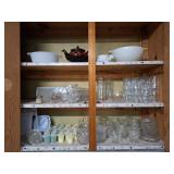 Ash trays, Tupperware salt and pepper shakers,