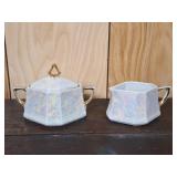 Vintage Lustrous Germany Silesia creamer & sugar