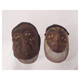 Vintage Hand Painted African American Wire Mesh