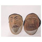 Vintage Hand Painted Wire Mesh Odd Fellows Face