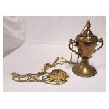 Vintage Brass Church Censer/Thurible - Hanging