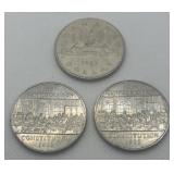 Two 1982 and One 1983 Canada One Dollar Coins