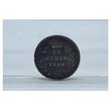 1886 Canada Dime with Small Date