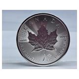2021 .9999 Fine Silver 1 Oz Canada Five Dollar