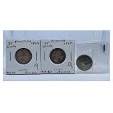 1963, 1964 and 1968 Canada Quarters