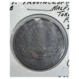1844 Province of Canada Bank of Montreal Half